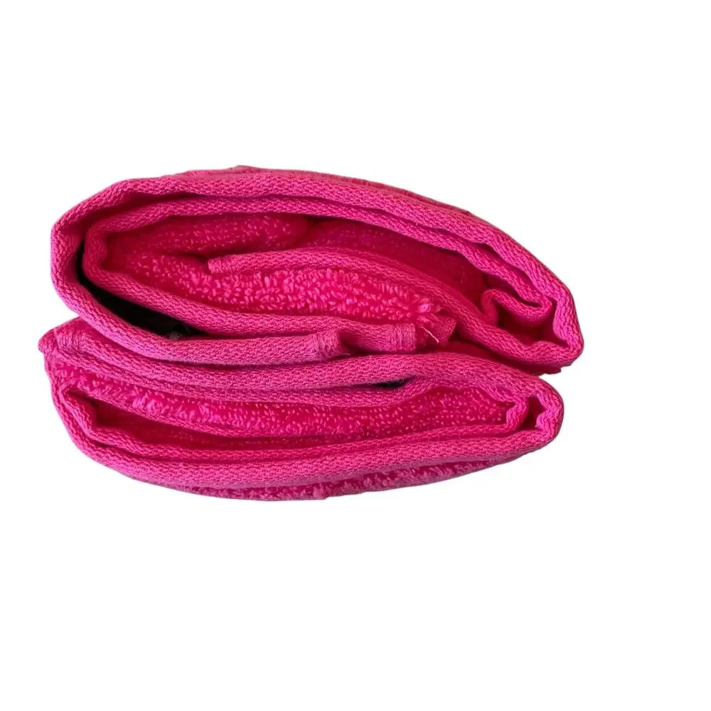 KATE SPADE NY Hot Pink Cotton Hand Towels 16X30 Set of 2 NEW